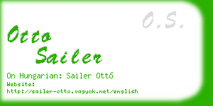 otto sailer business card